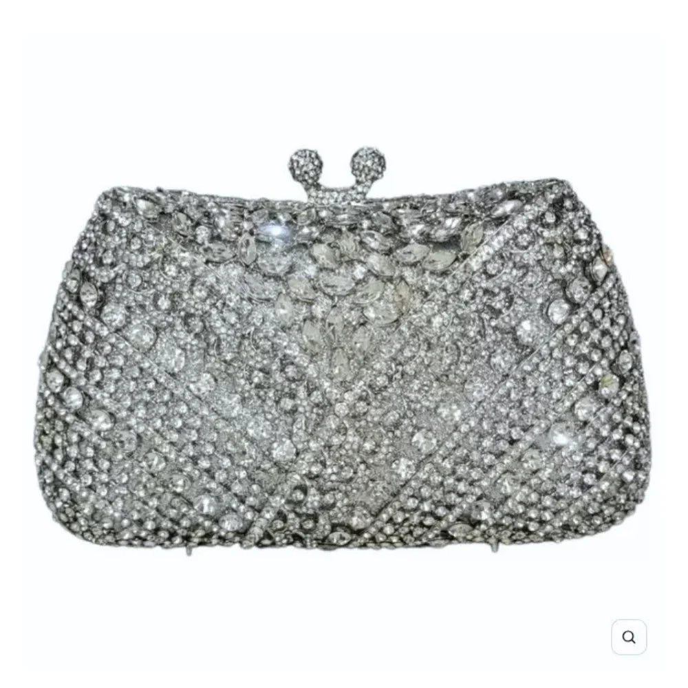High Quality Luxury Y Lace Shape, Diamond Wedding Party, Tote Bag, Evening Bag, Crystal Clutch
