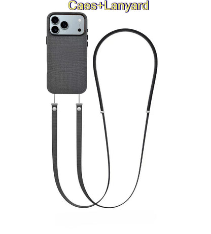 جراب For Official Original For MagSafe Techwoven مع حزام مغناطيسي منسوج لهاتف IPhone 17 Pro Max غطاء شحن لاسلكي
