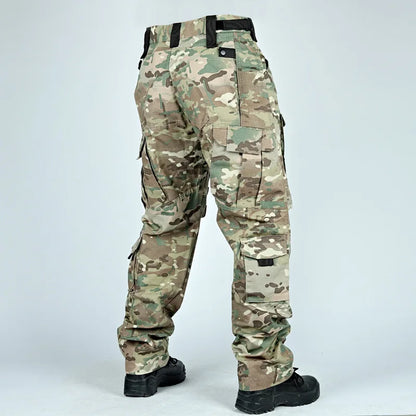 Men Military Tactics Pants Quick Dry Tactical Cargo Pants Wear-Resistant Multi-Pocket Men's Trousers Loose Combat Work Pant Male