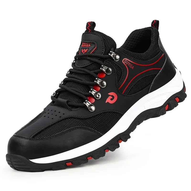 Men Steel Toe Safety Shoes Indestructible Construction Working Shoes Protection Male Footwear Breathable Hiking Industry Boots