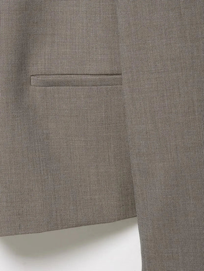 Vintage Office Lady Gray Solid Blazer Stand Collar Long Sleeve Loose Blazer Fashion 2026 Spring Summer Casual Blazer