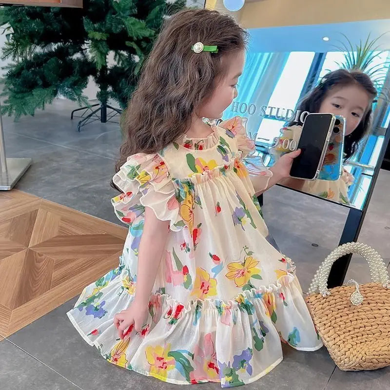 Summer Princess Dress Girl Clothes 7 To 8 Years Elementary School Student Woman Kid 14 Year Old Girls Dresses 10 12 Beach Child