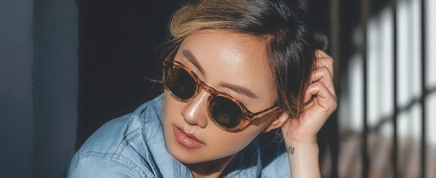 Vintage Round Polarized Sunglasses for Men Women UV400 Protection Sun Glasses