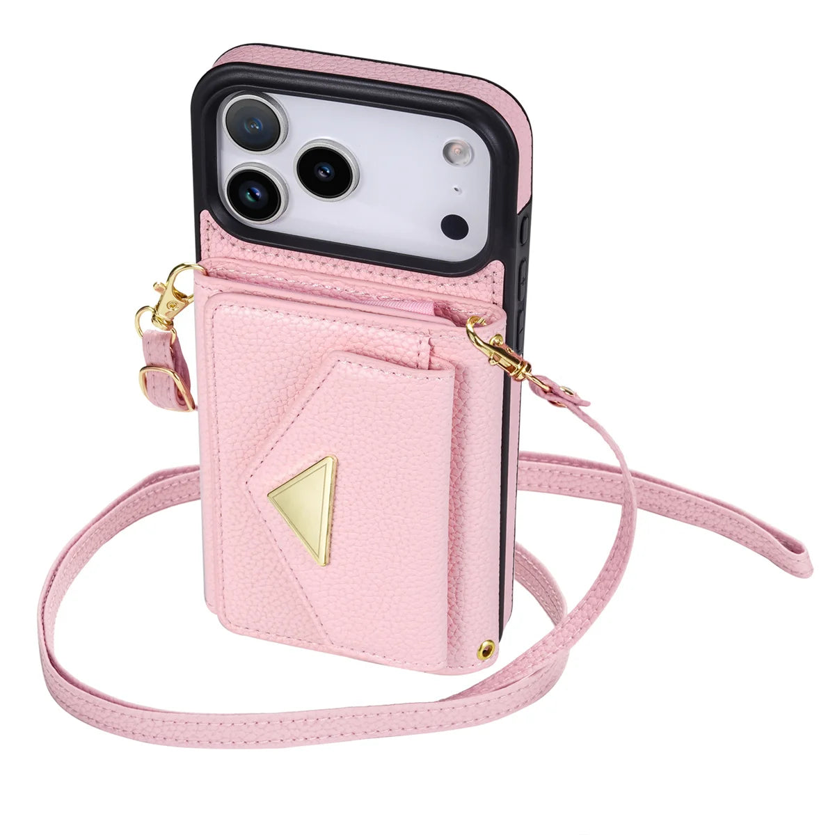 Crossbody Lanyard Leather Wallet Card Phone Case for IPhone 17 Air 16E 16 Pro Max 15 14 Plus 13 12 11 XS XR SE2020 Leather Cover