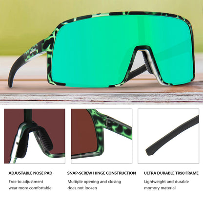 Polarized Sunglasses for Men Women, Windproof Outdoor Sports Cycling Running UV400 Protection Male Sun Glasses 8133