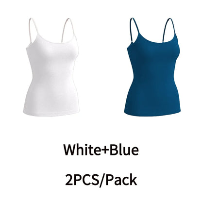 High Quality Women Seamless Cami Single Layer Adjustable Straps Scoop Neck Comfort Body Control Shaping Tank Top