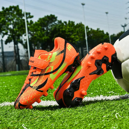 New Men Kids Professional Soccer Shoes Grass Boys Ultralight Football Boots Match Training Shoes Cleats Non-Slip Drop Shipping