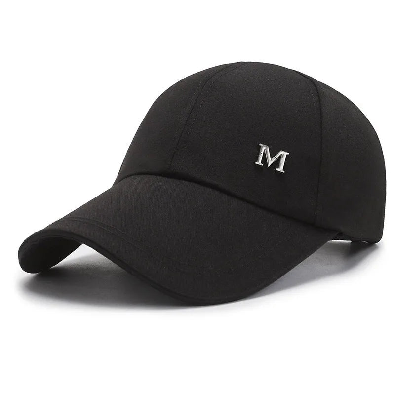 Men Women Baseball Cap Summer Cotton Hat Snapback Hip-Hop Cap Adult Sport Sun Hat Casual Long Brim Sunscreen Golf Cap