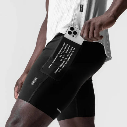 Men's Workout Shorts Quick Dry Skinny Running Shorts Gym Fitness Jogger Stretch Slim Fit Bodybuilding Short Pants Activewear