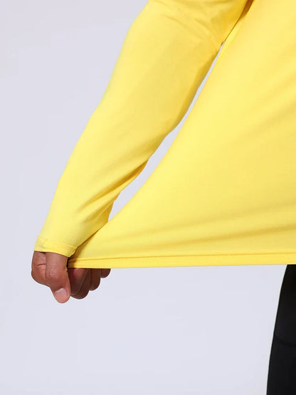 Autumn Winter Men Running Long Sleeve T-shirt High Elasticity Tight Thick Keep Warm Training Gym Fitness Sports Quick-drying Top
