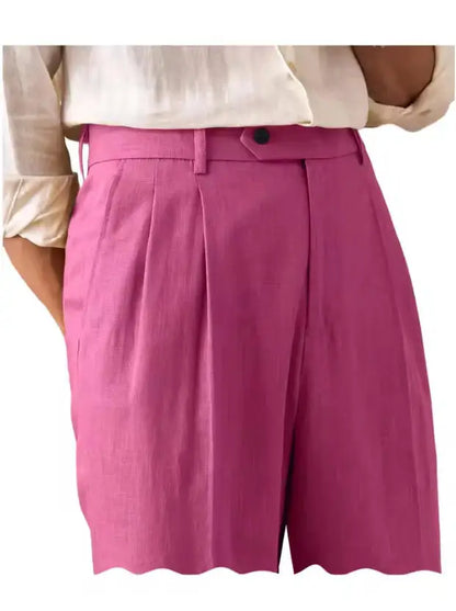 Premium Men's Pants Pleated Wide-Leg Dress Chinos Business Daily Office Versatile Formal Casual Trousers Banquet Wedding Summer