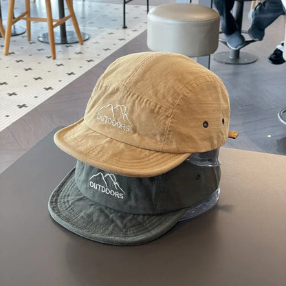Baseball Caps for Women Short Brim Baseball Hat Men Sunshade Peaked Cap Cotton Outdoor Mountaineering Duckbill Hat Visors 모자