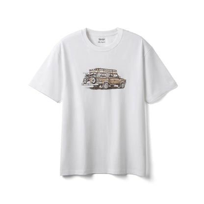2026 Summer New Oversize 200gsm Coolmax Breathable Moisture Wicking Fabric T-shirts Men Car Print Plus Size Tops