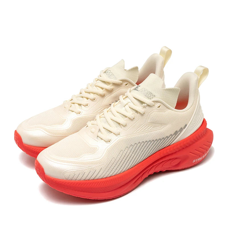 23613 Men Women Summer Lightweight Breathable Running Shoes Shock Absorb Thick Sole High Rebound Wearproof Sports Sneaker