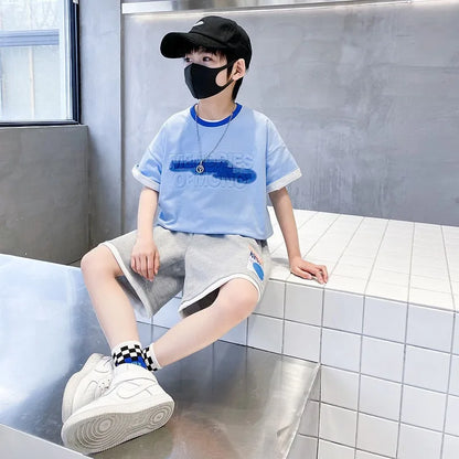 Sportswear Set Men's Children's Sets Boy Clothes From 4 Years Old Boys Clothing 7 8 2025 Cartoon Fashion Baby Summer Costumes 12