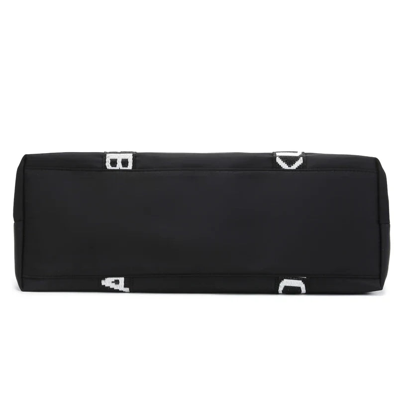 Women's Large Capacity Nylon Shoulder Bag Casual Top-Handle Fashion Tote Crossbody Handbag