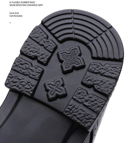 Men's Lace-up Business Casual Leather Shoes Spring Autumn New Platform Work Shoes Male Fashion Solid Color Dress Shoe Man