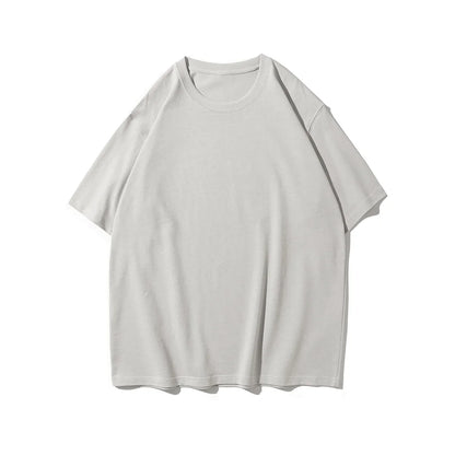 Men's Oversized T-Shirt 9.9oz 280 Grams Heavy High Quality Short Sleeve Cotton Tee Solid Color Unisex Streetwear