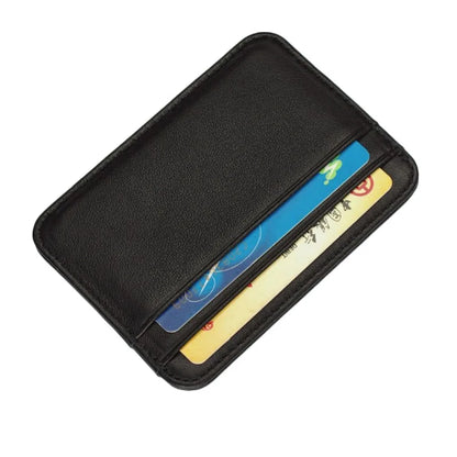 Real Leather Credit Card Holder Luxury Card Wallet Business Cardholder Slim Thin Small Wallet Sheepskin Card Bag for Men Women