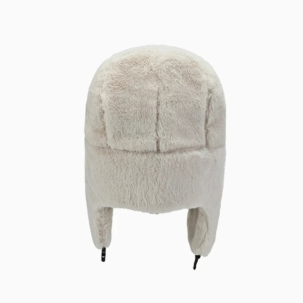 Women Men Thick Plush Windproof Winter Hat Russian Ushanka Snow Caps Bomber Hat