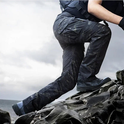 Tactical Pants Camouflage Men Waterproof Combat Joggers Male Multi-pocket SWAT Cargo Stretch Work Trousers Hombre Size S-2XL