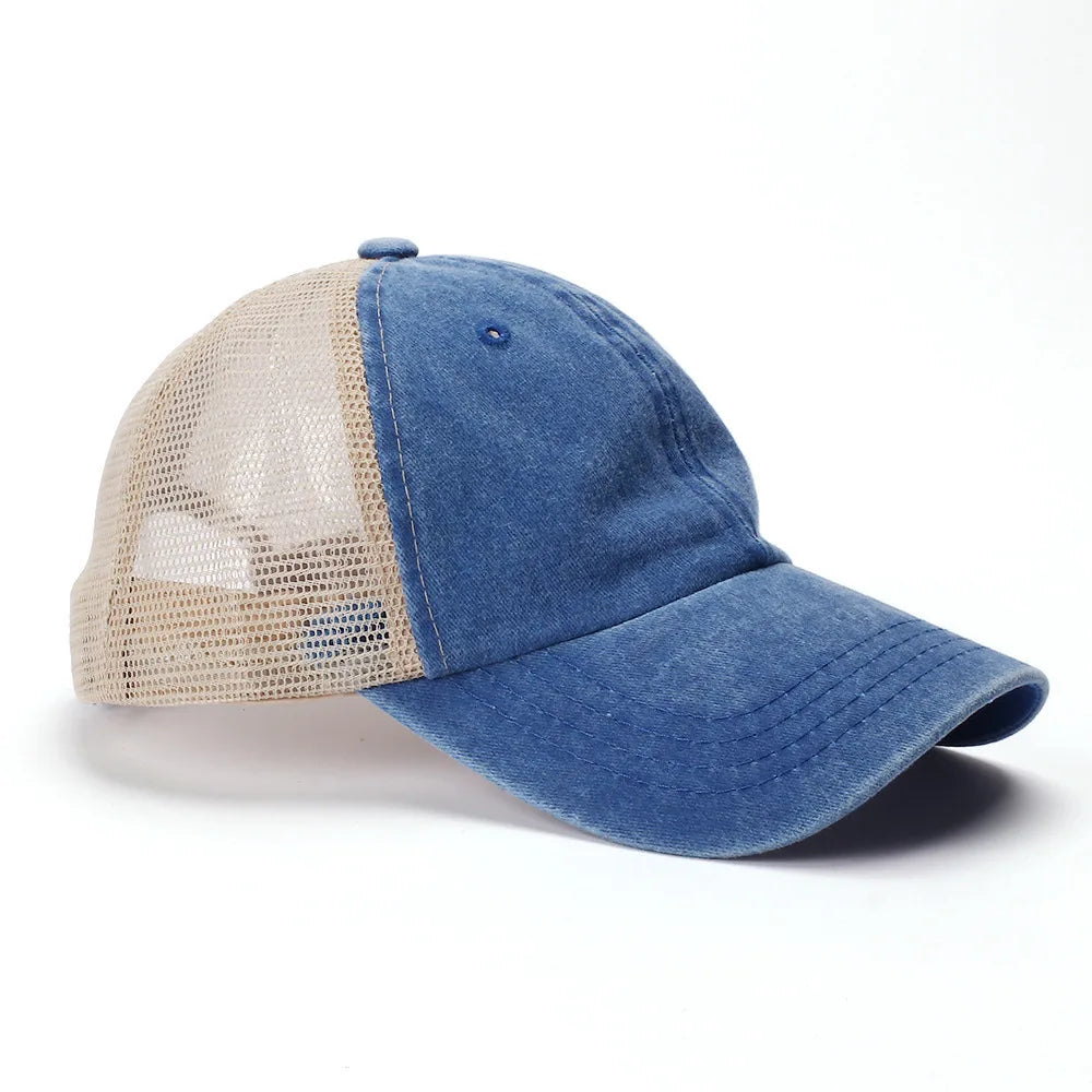 Fashion Men Baseball Cap Hot Sale Unisex Trucker Hat Multi Colors Plain Baseball Cap Women Men Washed Cotton Cap