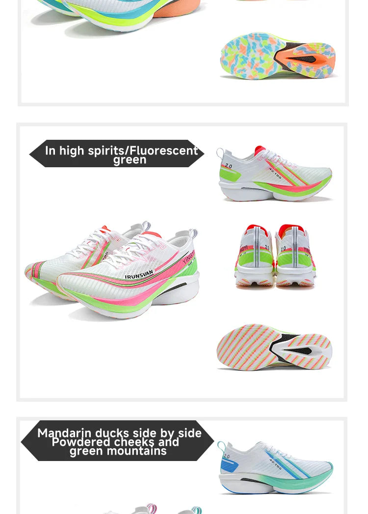 Shadow Wing 2.0 Carbon Plate Professional Marathon Running Shoes Men Lightweight Cushioning Training Outdoor Sneakers