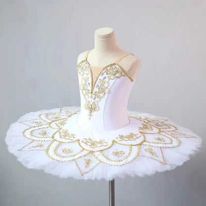 New White Ballet Tutu Kids Girls Adults Women Ballet Dance Costumes Ballerina Adults Professional Ballet Tutu Dress Women Girls