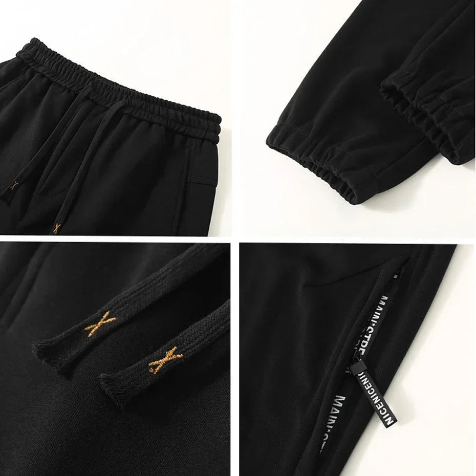 Extra Big Size Men's Pants Elastic Waist Loose Fit Jogger Male Spring Plus Large Sweatpant Fat 12XL Baggy Sport Trouser 10XL 9XL