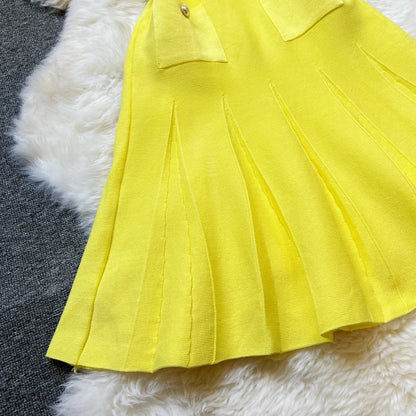 Chic Fashion 2026 Summer Pleated Short Dress Women O-neck Slim Waist A-line Party Dress Streetwear Lady Outfits Vestido