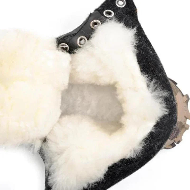 Winter Men's Snow Boots Men Combat Army Boots Winter Camouflage Warm High-top Cotton Shoes Mens Plush Wool Boots Size 39-46