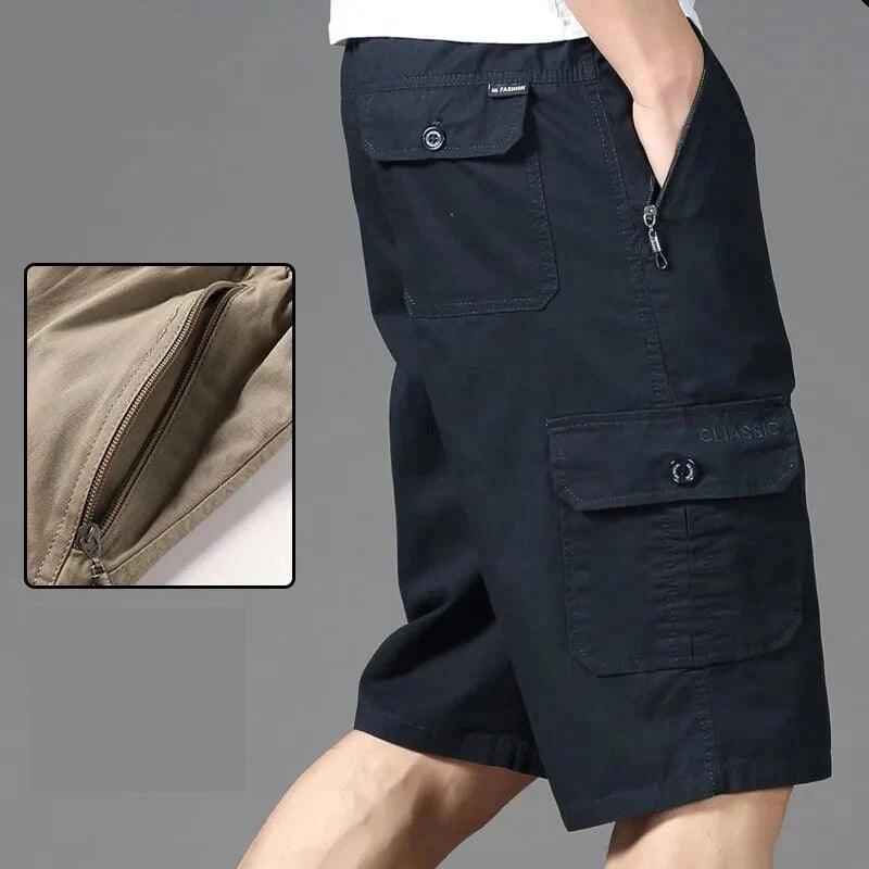 Big Size Men's Sports Casual Shorts Fashion Loose Straight Cargo Shorts Cotton Comfortable Beach Running Short Pants