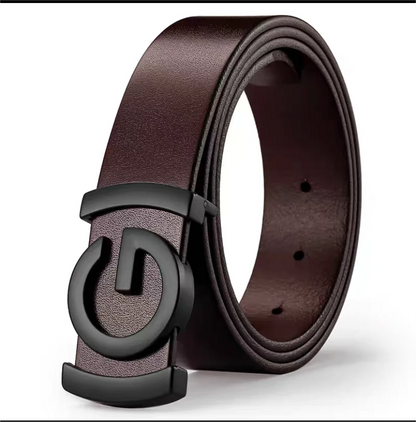High Quality 34mm Work Business Strap Male men Belts Metal Buckle Brand Leather Belt Men Famous Luxury belt for men jeans