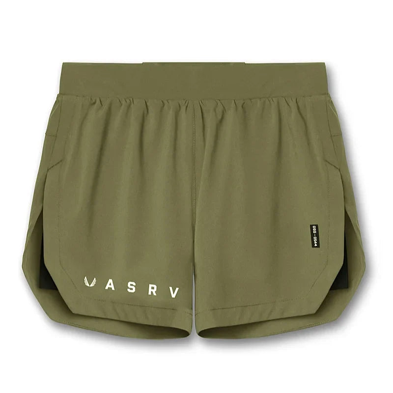 Mens Gym 2 in 1 Jogger Sport Short Pants Man Quick Dry Running Workout Basketball Shorts Male Gym Fitness Sweatpant Bottoms