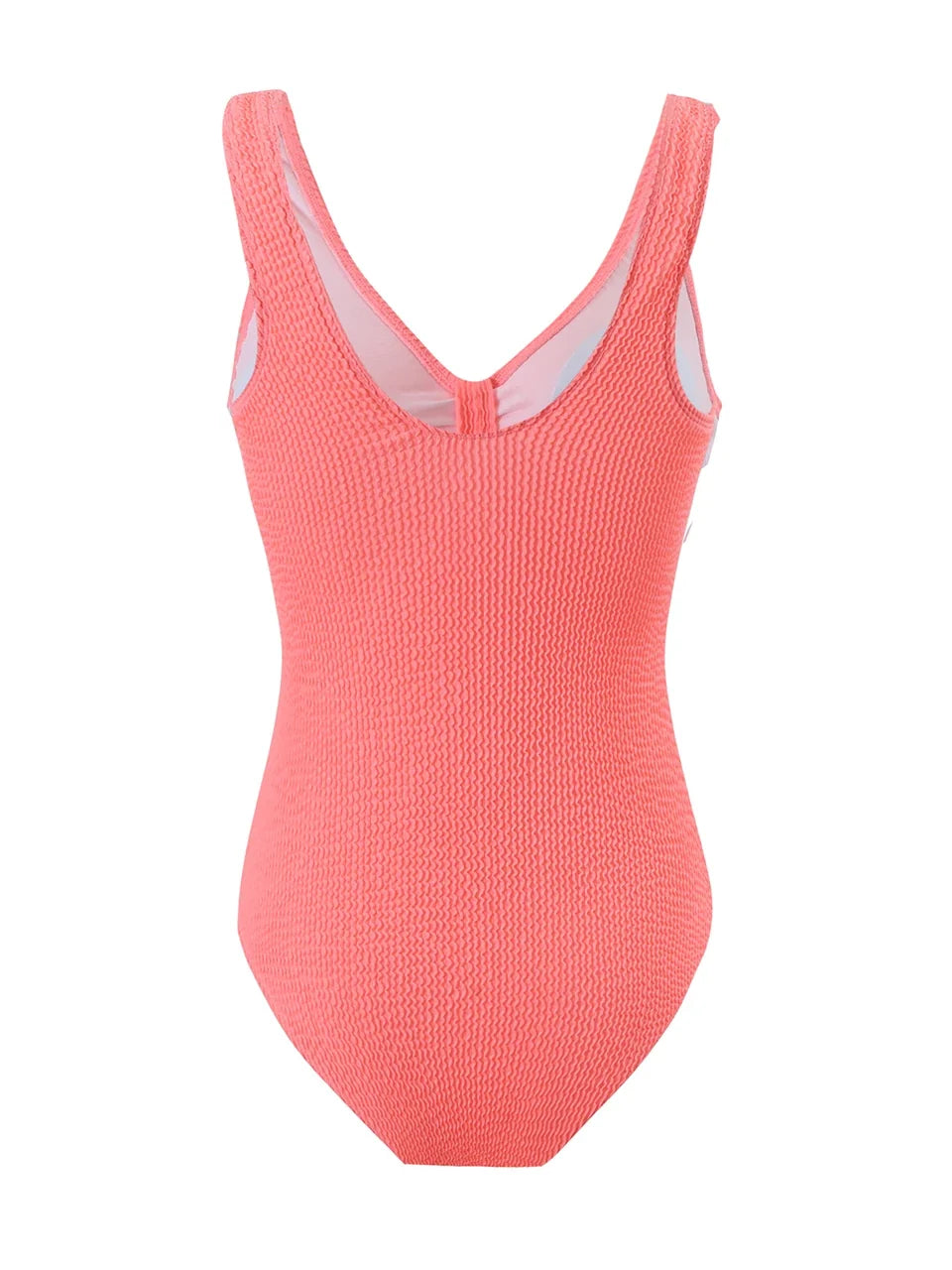 Slim V Neck Swimsuit Women 2025 New One Piece Vacation Swimwear Solid Bodysuit Female Bathers Swimming Monokini Summer Beachwear