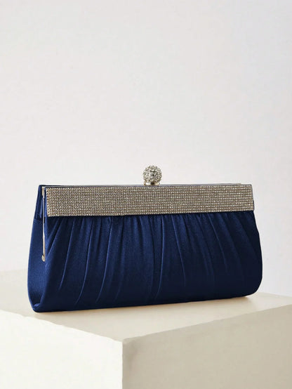 Fashionable, elegant, sparkling rhinestone women's clutch, evening bag, party bag, exquisite and charming ball banquet bag.