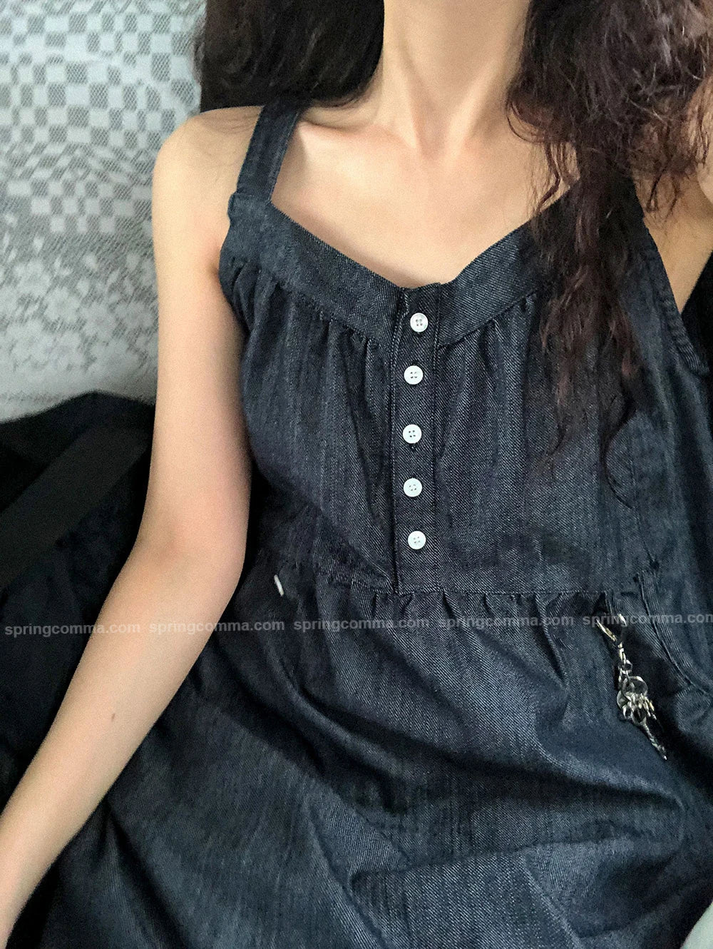 Korean Sle ort Denim Overalls Women's Faionable Summer Dr Vest Dr No Brand Commute Sle 00% Other Material