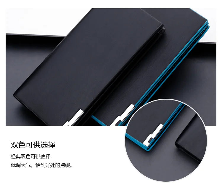 New Men's Wallet Thin Slim Wallet Long Male Business Clutch Bag Coin Purse Luxury Brand Men Wallet Carteira Masculina Cardholder