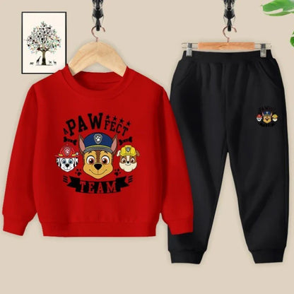 Spring Autumn Children's Clothing Sets Boys O Neck Pullover and Long Pant Two Piece Suit Kids Thin Sweatsuits