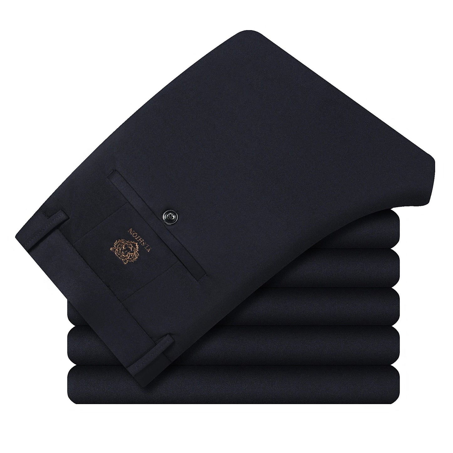 29-42 Men's Summer Thin Fashion Business Casual Suit Pants Long Pants Men's Elastic Straight Sleeve Formal Pants Plus Size