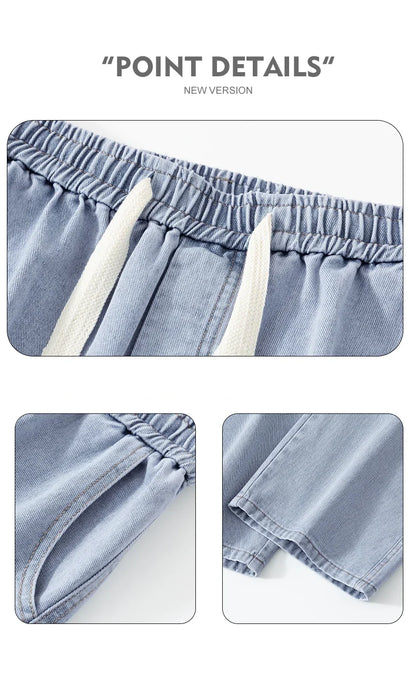 2024 New Men Baggy Cargo Jeans Fashion Streetwear Vintage Wide Leg Pants American Streetwear Y2K Big Pocket Youth Overalls