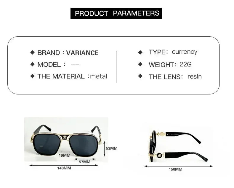 New Classic Fashion Metal Sunglasses for Men and Women Outdoor Travel Fishing Head Decorative Sun Glasses Lentes De Sol Mujer