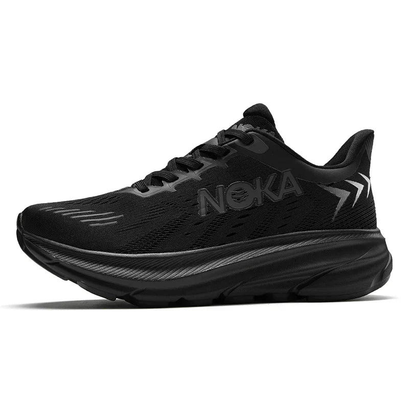 Men's Carbon Plate Air Cushion Running Shoes Breathable Lightweight Marathon Women's Athletic Nonskid Elastic Sports Sneakers
