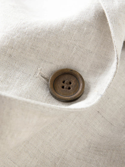 2026 Spring Women's 100% Linen Blazer - Relaxed Fit Unstructured Overshirt for Office and Casual Wear