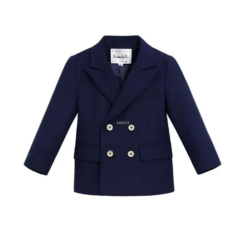 Little Boys Wedding Suit Children Photography Dress Kids Stage Performance Formal Blazer Suit Baby Birthday Ceremony Costume