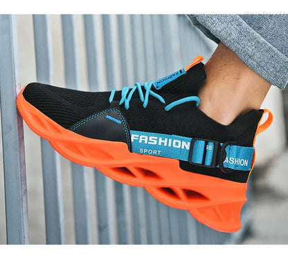 Sneakers Men Mesh Breathable Casual Men Shoes Unisex Light Soft Thick Sole Hole Couple Shoes Athletic Sneakers Women Shoes