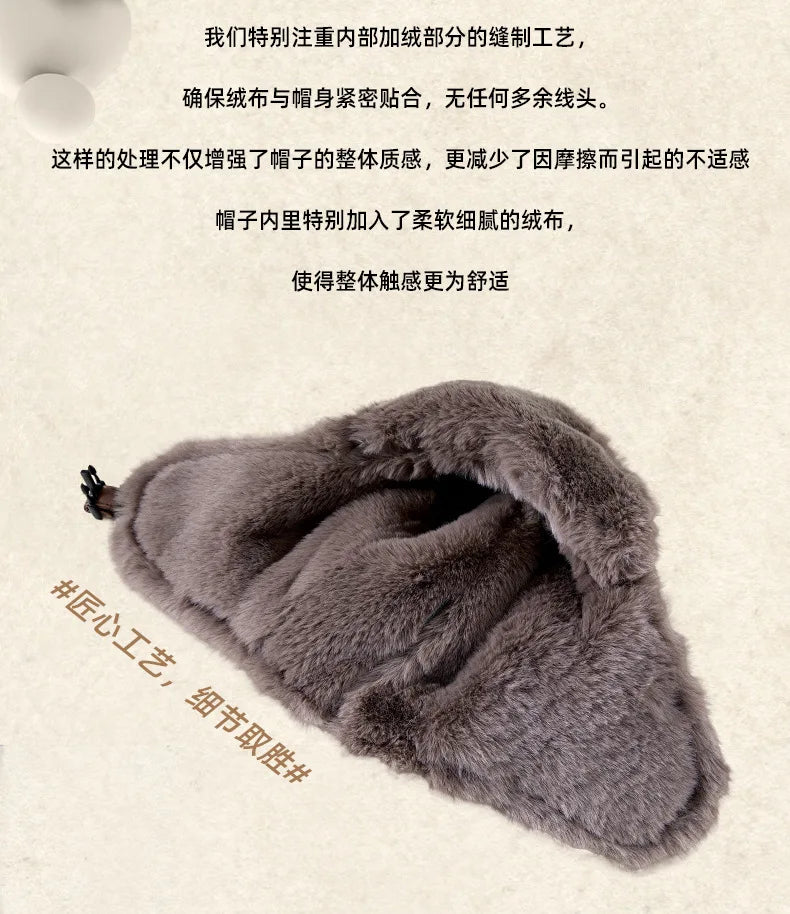 Men Winter Trapper Aviator Trooper Earflap Warm Russian Waterproof Ski Hat Women Bomber Cap Ear Protectors Dad Thick Fleece Hats