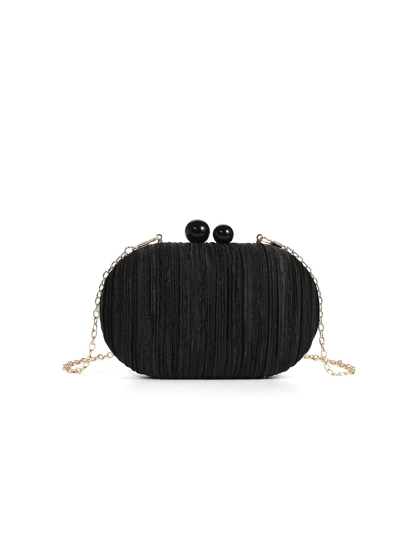 Elegant Satin Pleated Handbag 2025 New Niche Design Bridal Princess Ladies' Evening Bag Ceremony Cloth Round Purses and Clutches