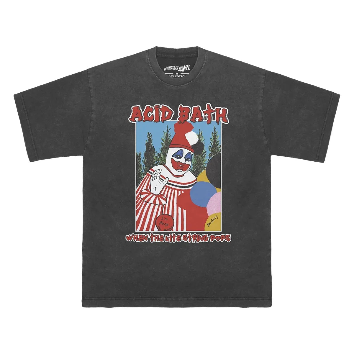 Acid Bath Graphic T Shirt When The Kite String Pops Sludge Heavy Metal Men‘s Short Long Sleeves Cotton Printed Tee Shirt
