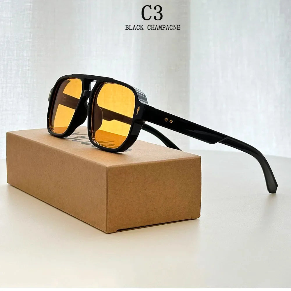 Square Sunglass Men Vintage Fashion Glasses Retro Sunglasses Women Trendy Gafas De Sol Hombre Lunette Soleil Femme Dropshipping